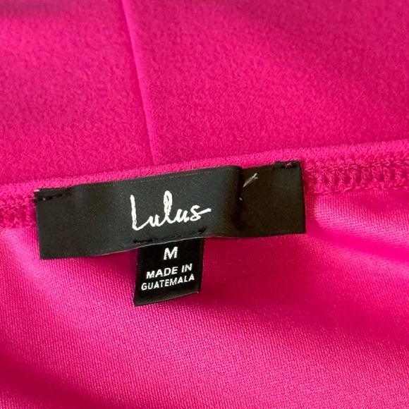 Lulu's Vibrant Pink Mini Dress New without Tags - Picture 5 of 9